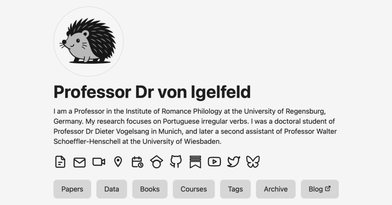Webpage produced with template