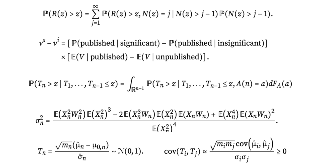 Mathematical expressions produced with commands